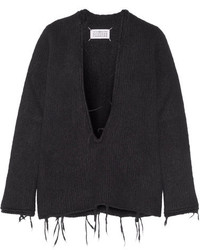 Женский черный свитер от Maison Margiela