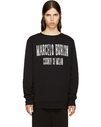 Женский черный свитер от Marcelo Burlon County of Milan