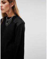 Женский черный свитер от Reclaimed Vintage