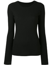 Женский черный свитер от MM6 MAISON MARGIELA