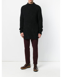 Мужской черный свитер от Roberto Collina