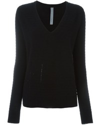 Женский черный свитер от Raquel Allegra