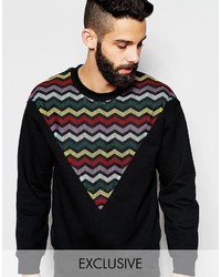 Мужской черный свитер от Reclaimed Vintage