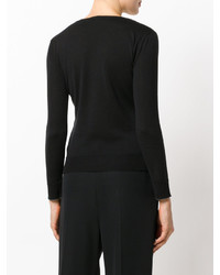 Женский черный свитер от Eleventy