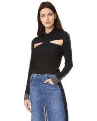 Женский черный свитер от Tome