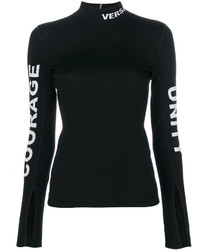 Женский черный свитер от Versace