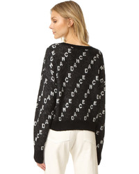 Женский черный свитер от Wildfox Couture