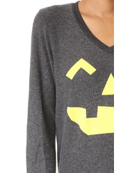 Женский черный свитер от Wildfox Couture