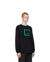 Мужской черный свитшот в клетку от Acne Studios