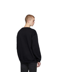 Мужской черный свитшот в клетку от Acne Studios