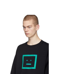 Мужской черный свитшот в клетку от Acne Studios