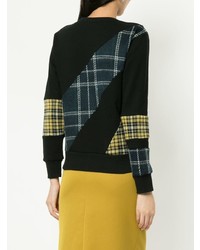 Женский черный свитшот в клетку от GUILD PRIME