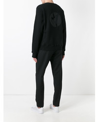 Мужской черный свитшот с вышивкой от Stella McCartney