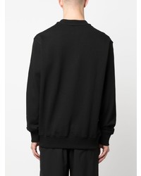 Мужской черный свитшот с вышивкой от VERSACE JEANS COUTURE