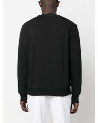 Мужской черный свитшот с вышивкой от VERSACE JEANS COUTURE