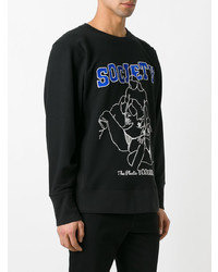 Мужской черный свитшот с вышивкой от Ktz