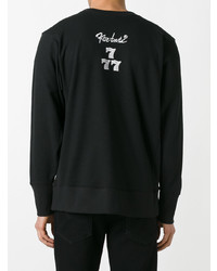 Мужской черный свитшот с вышивкой от Ktz