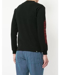 Мужской черный свитшот с вышивкой от Hysteric Glamour