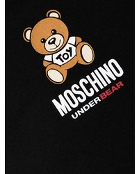 Мужской черный свитшот с вышивкой от Moschino