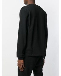 Мужской черный свитшот с вышивкой от Love Moschino