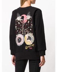 Женский черный свитшот с принтом от Givenchy