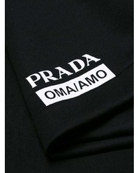Женский черный свитшот с принтом от Prada