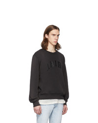 Мужской черный свитшот с принтом от Amiri