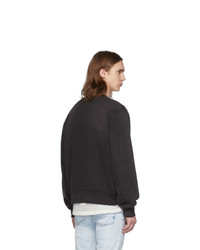 Мужской черный свитшот с принтом от Amiri