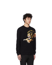 Мужской черный свитшот с принтом от Givenchy