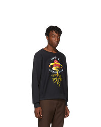 Мужской черный свитшот с принтом от Gucci