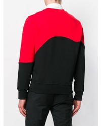 Мужской черный свитшот с принтом от Alexander McQueen