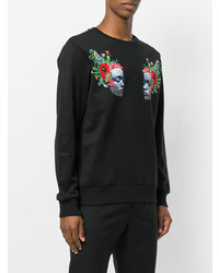 Мужской черный свитшот с принтом от Les Benjamins