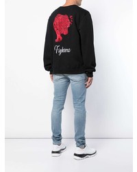 Мужской черный свитшот с принтом от Amiri
