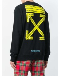 Мужской черный свитшот с принтом от Off-White