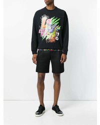 Мужской черный свитшот с принтом от Love Moschino