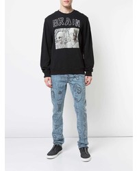 Мужской черный свитшот с принтом от Haculla