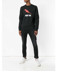 Мужской черный свитшот с принтом от Neil Barrett