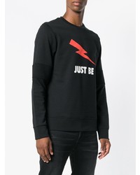 Мужской черный свитшот с принтом от Neil Barrett