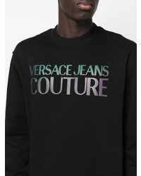 Мужской черный свитшот с принтом от VERSACE JEANS COUTURE