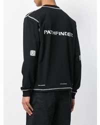 Мужской черный свитшот с принтом от United Standard