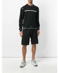 Мужской черный свитшот с принтом от United Standard