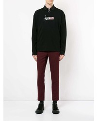 Мужской черный свитшот с принтом от Education From Youngmachines