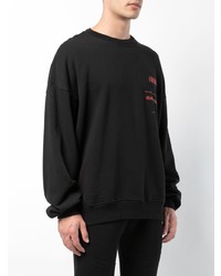 Мужской черный свитшот с принтом от Amiri