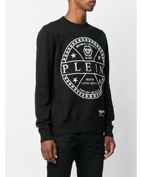 Мужской черный свитшот с принтом от Philipp Plein