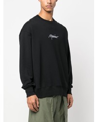 Мужской черный свитшот с принтом от Moschino