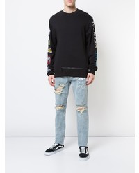 Мужской черный свитшот с принтом от Haculla