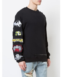 Мужской черный свитшот с принтом от Haculla