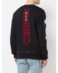 Мужской черный свитшот с принтом от Haculla