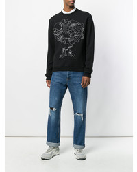 Мужской черный свитшот с принтом от Jimi Roos