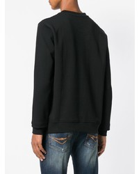 Мужской черный свитшот с принтом от Frankie Morello